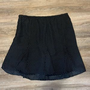 Vintage Navy Polka Dot Skirt